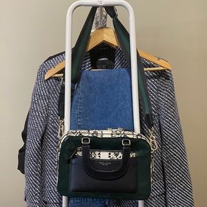 Henri Bendel Rowan Boxy Satchel Haircalf Green